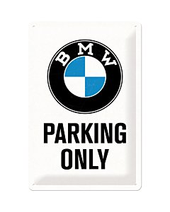 Metallplaat 20x30cm / BMW Parking Only / KO