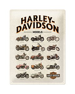 Kilpi 30x40cm / Harley-Davidson Models