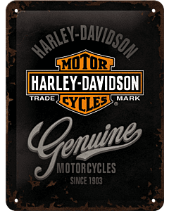 Metallplaat 15x20cm / Harley-Davidson Motorcycles