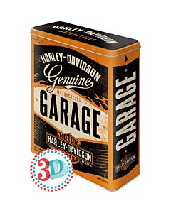 Metallpurk / XL / 3D Harley-Davidson Garage / LM