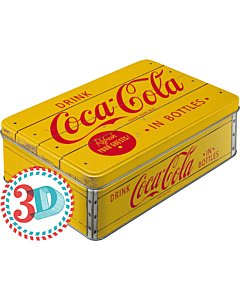Metallkarp / flat 3D Coca-Cola in bottles