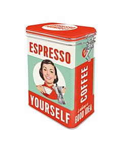 Säilytyspurkki klipsillä Espresso Yourself