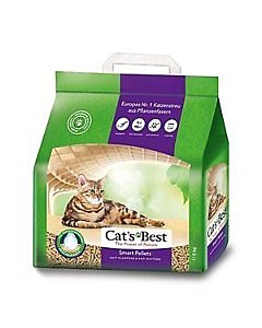 Paakuv, bioloogiliselt lagundatav kassiliiv pikakarvalistele kassidele Cat's Best Smart Pellets / 10l ehk 5kg