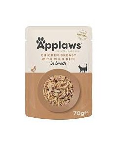 Applaws Cat Food einekotike kana/metsik riis / 70g