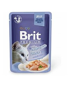 Brit Premium  Salmon Fillets märgtoit kassidele lõhefileega 85g