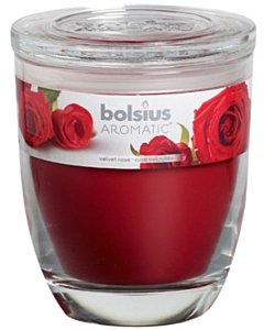 Lõhnaküünal klaasis / 55h / roos / LM