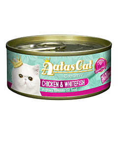 Aatas Cat Creamy Chicken & Whitefish konserv kassile / kana ja siig 80g