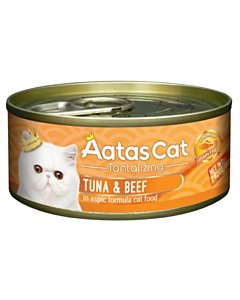 Aatas Cat Tantalizing Tuna & Beef konserv kassidele tuunikala ja veisega 80g
