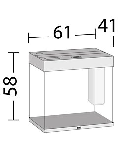 Akvaarium Lido LED 120 L hall