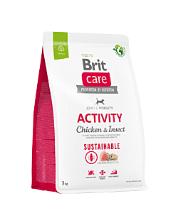 Brit Care Sustainable Activity Chicken&Insect koeratoit 3kg