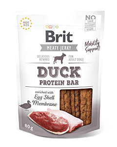 Brit Jerky Duck Protein Bar Snack närimismaius koertele 80g