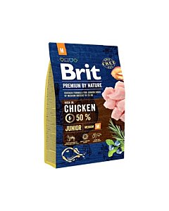 Brit Premium by Nature Junior M koeratoit 3kg