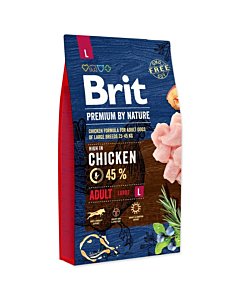 Brit Premium by Nature Adult L koeratoit / 15kg