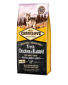 Carni Love Fresh Chicken & Rabbit for Adult koeratoit 12kg