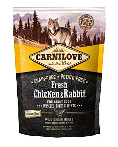 Carni Love Fresh Chicken & Rabbit for Adult koeratoit 1,5kg