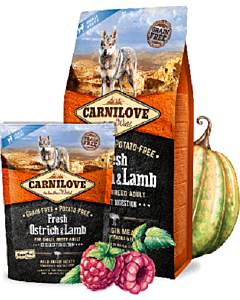 Carni Love Fresh Ostrich & Lamb for Small Adult koeratoit 6kg