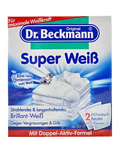 Dr.Beckmann Super White pesuvalgendi / 2x40g