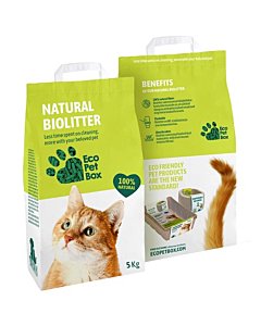 Eco Pet Box Natural Biolitter heina- ja puidugraanul 5kg
