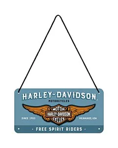 Kilpi 10x20cm / Harley-Davidson Riders Only