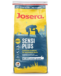 Josera SensiPlus koeratoit  tundlikele koertele pardiliha ja riisiga / 15kg