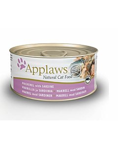 Applaws kassikonserv makrell/sardiin / 70g