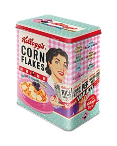 Metallpurk L / Kellogg's Corn Flakes The best to you every morning / LM