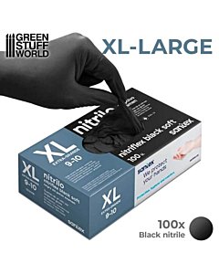 Kindad nitriil must Nitriflex Black XL (100tk/karp)