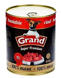 Koerakonserv Grand Super Premium loomalihaga / 850g