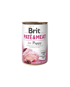 Brit Care Chicken & Turkey Paté & Meat for Puppy konserv 400g