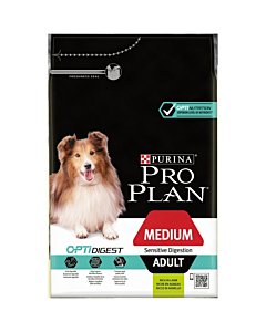 Pro Plan Adult Medium koeratoit tundlikule seedimisele lambaga / 3kg