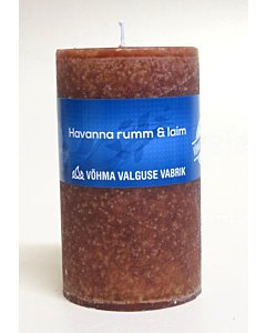 Lõhnaküünal 40x50 / 11h / silinder / Havanna Rumm & Laim