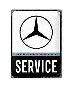 Metallplaat 30x40cm / Mercedes-Benz Service