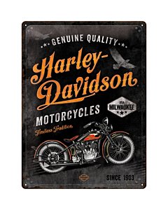 Metallplaat 30x40cm / Harley-Davidson  - Timeless Tradition