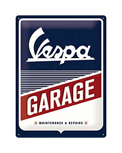 Metallplaat 30x40cm / Vespa Garage