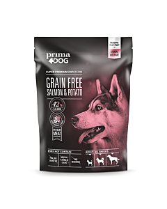 PrimaDog GrainFree täistoit täiskasvanud koertele lõhe-kartul 10kg