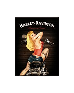 Magnet / Harley-Davidson Biker Babe /LM