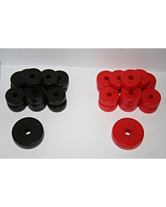 Koroona / Novuse nupud (punane ja must)