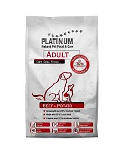 Platinum Adult kuivtoit täiskasvanud koertele / loomaliha ja kartuliga / 1,5kg