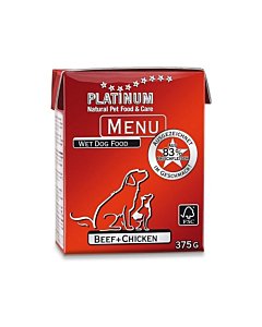 Platinum Menu märgtoit värske loomaliha ja kanaga / 375g