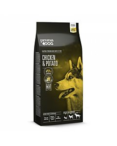 PrimaDog täistoit kana-kartuliga kõikidele täiskasvanud koertele / 20kg