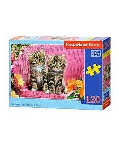 Puzzle Castorland Kittens on garden chair 32x23cm / LM