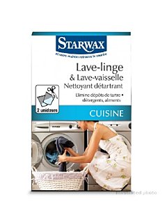 Starwax nõude-ja pesumasinate puhastusvahend 2x75g	