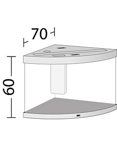 Akvaarium 'Trigon, tume puit  / 350l