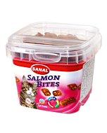 Krõbedad padjakesed kassidele lõhega Sanal Salmon Bites / 75g