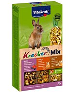 Vitakraft Kräcker Trio-Mix maiuspulgad küülikutele wald & honig & popcorn / 3tk