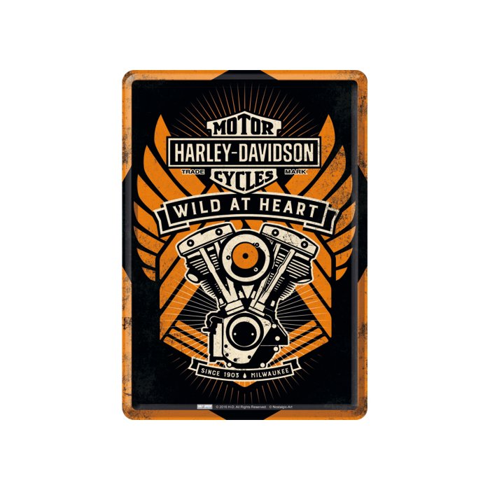 Postikortti 10x14 cm / Harley-Davidson Wild at Heart
