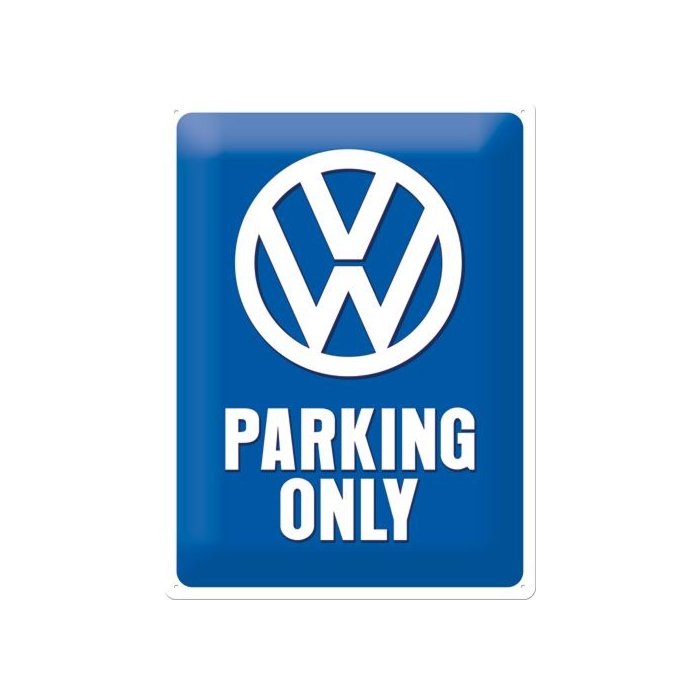 Metallplaat 30x40cm / VW Parking Only