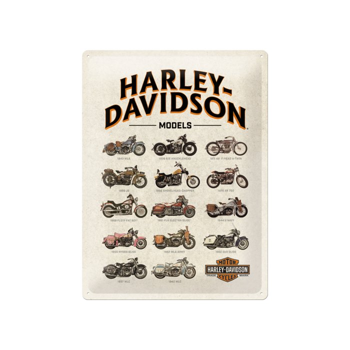 Kilpi 30x40cm / Harley-Davidson Models
