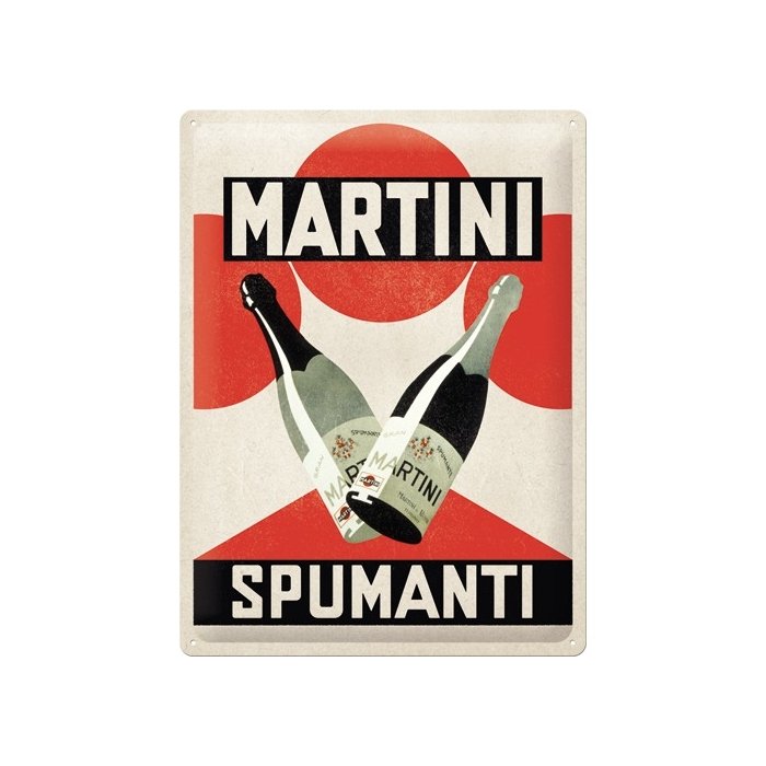 Metallplaat 30x40cm / Martini - Spumanti