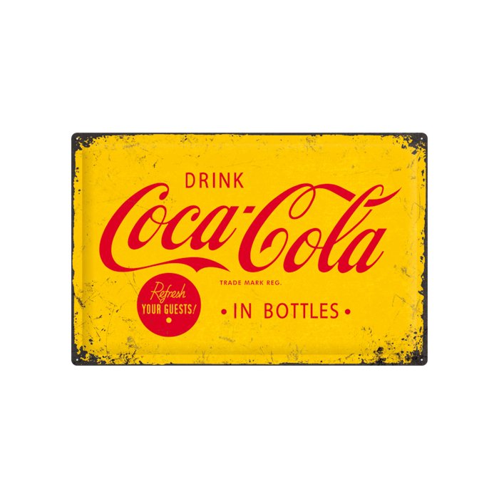 Kilpi 40x60cm / Coca-Cola in bottles